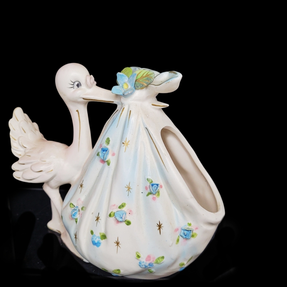 Vintage Lefton story baby nursery ceramic planter - Picture 6 of 6